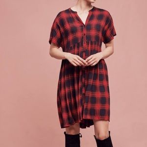 Plaid Shirt Dress